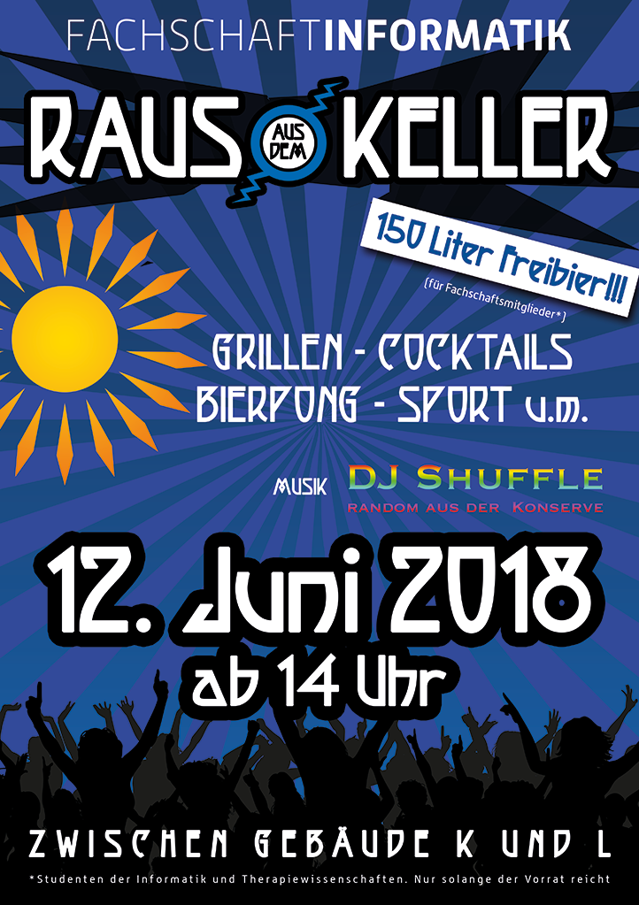 Raus aus dem Keller! 12. Juni Sommerfest 2018