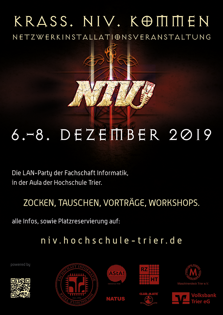 Achtung: LAN-Party! – NIV. KRASS. KOMMEN.